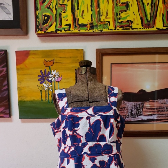 Land's End Navy and White Dress - Picture 2 of 8